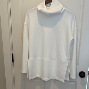 SPANX Cream Cowl Neck Sweater